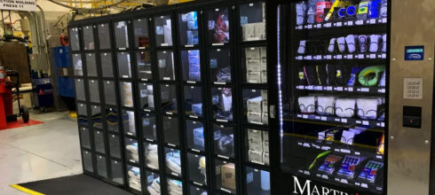 martin supply industrial vending machine in customer plant