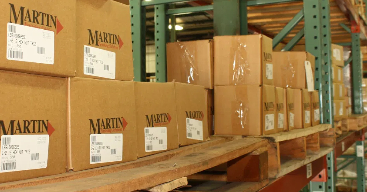Martin fastening solutions kitting boxes to be shipped