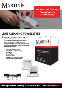 martin lens cleaning flyer