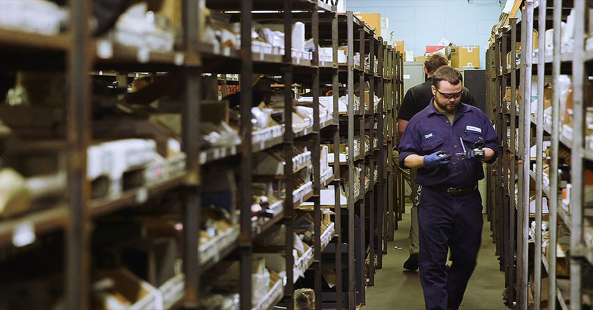 Martin Employees in Customer Storeroom