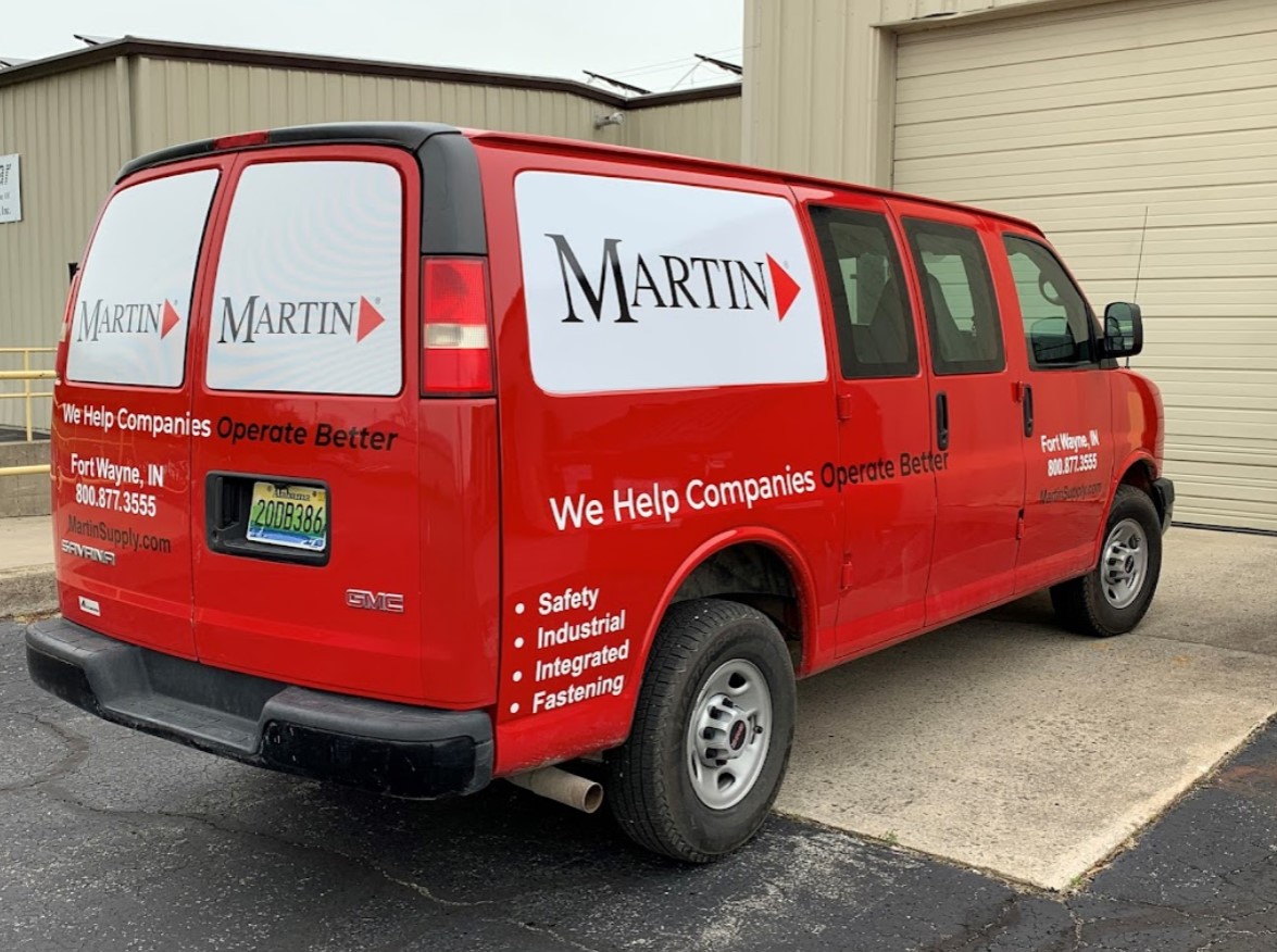 Martin Supply Indiana Red Van