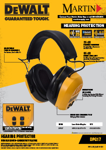 Dewalt Hearing Protection Flyer