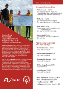 26th Annual Charity Golf Tournament Brochure Thumbnail