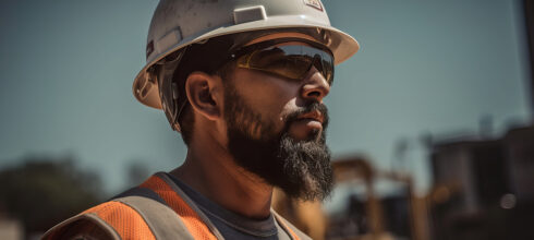 Man in proper safety ppe