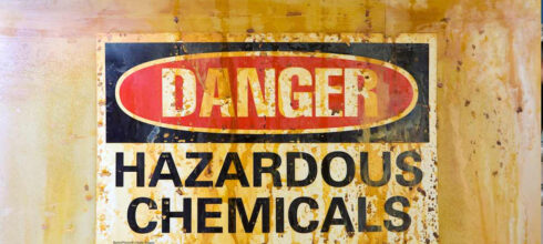 Danger Hazardard Chemicals sign